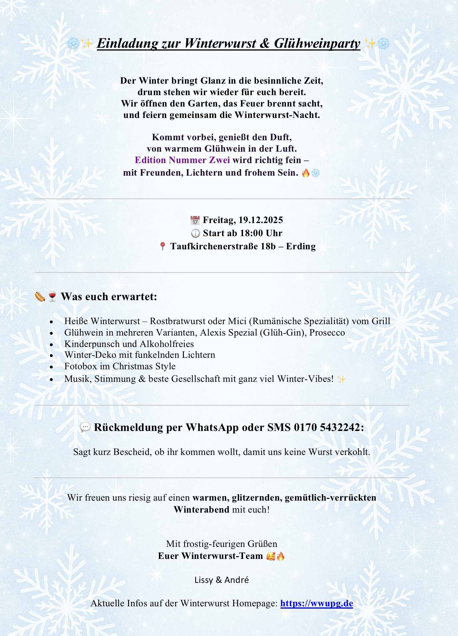 Einladung 2025 – 2nd Edition